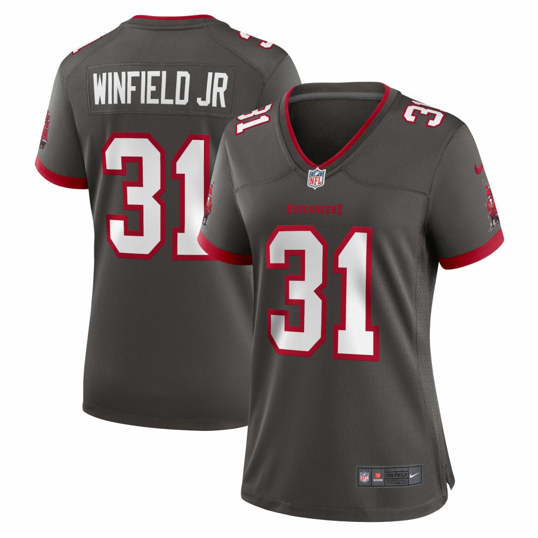 Nike Antoine Winfield Jr. Tampa Bay Buccaneers Women's Game Jersey Pewter