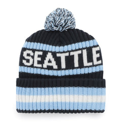 Seattle Kraken '47 Bering Cuffed Knit Hat with Pom - Navy - NHL 4236756