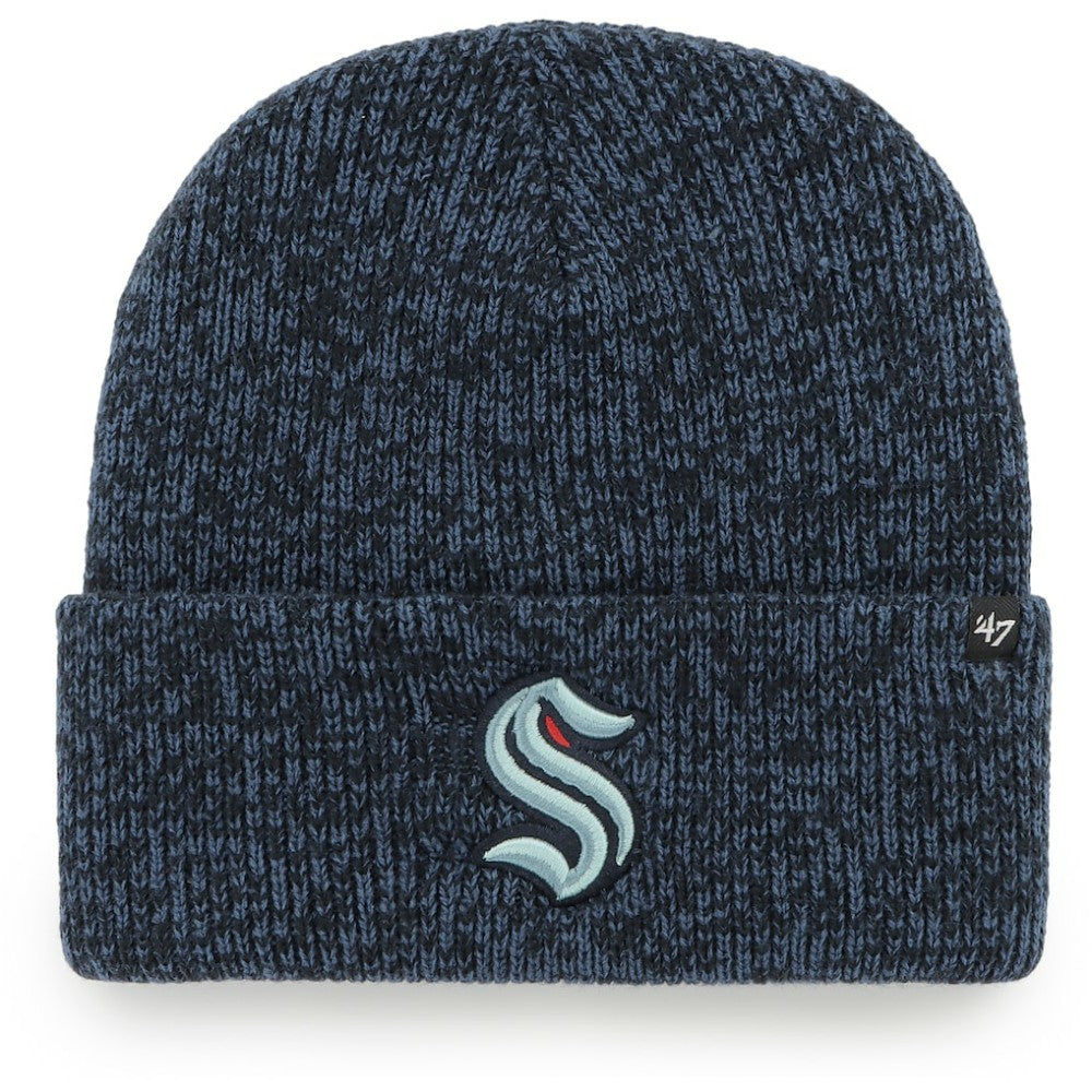 Seattle Kraken '47 Brain Freeze Cuffed Knit Hat - Deep Sea Blue - NHL 4236770