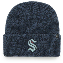 Seattle Kraken '47 Brain Freeze Cuffed Knit Hat - Deep Sea Blue - NHL 4236770