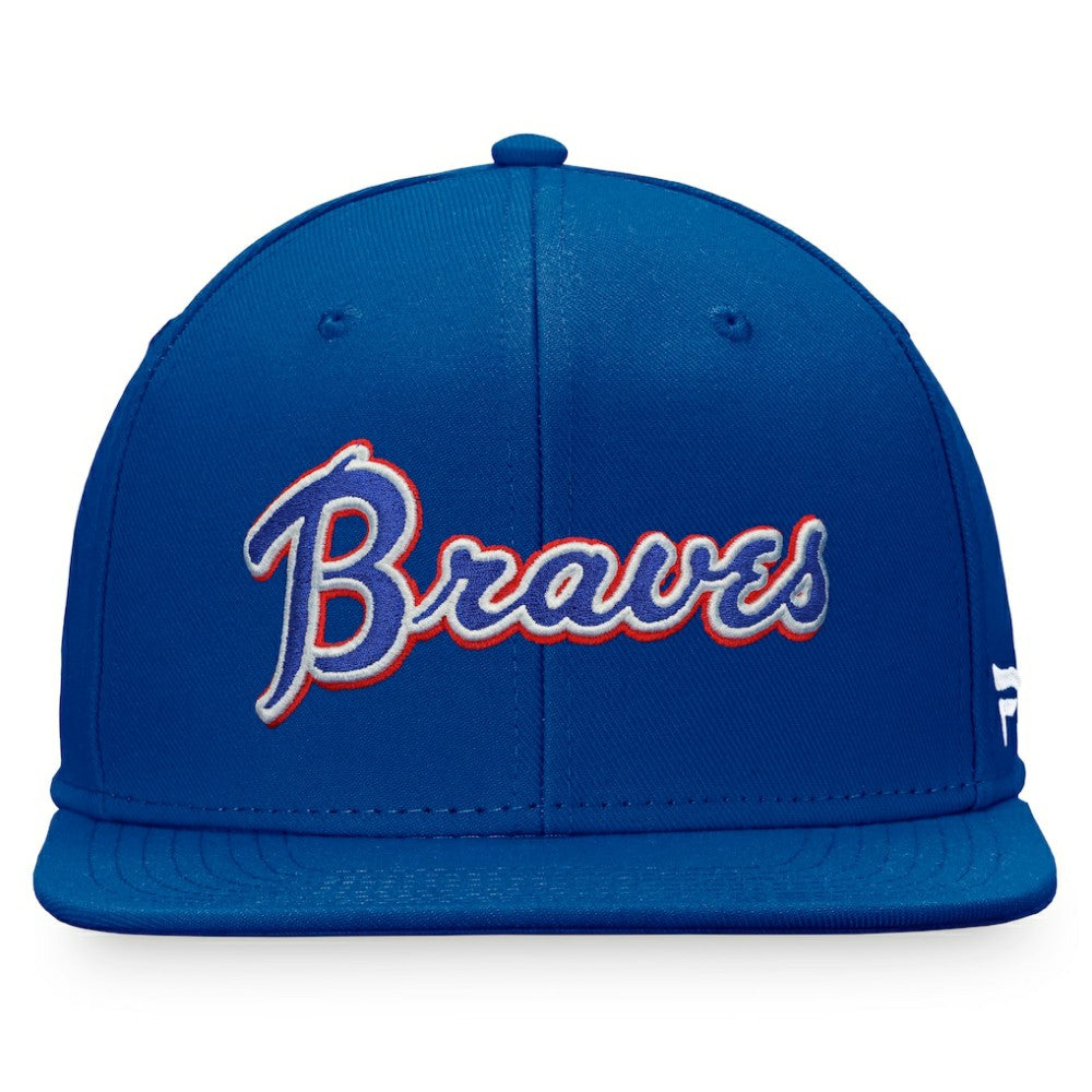 Atlanta Braves Fanatics Cooperstown Collection Fitted Hat - Royal - Fanatics Lifestyle