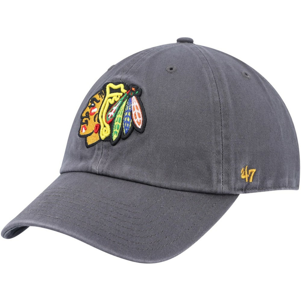 Chicago Blackhawks '47 Clean Up Adjustable Hat - Charcoal - NHL 4236811
