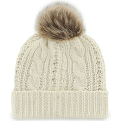 Buffalo Sabres '47 Women's Meeko Cuffed Knit Hat with Pom - White - NHL 4237047