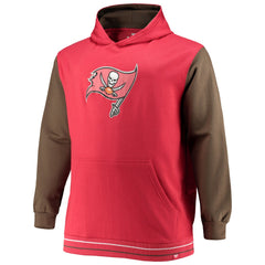 Fanatics Tampa Bay Buccaneers Big & Tall Block Party Pullover Hoodie Red/Pewter