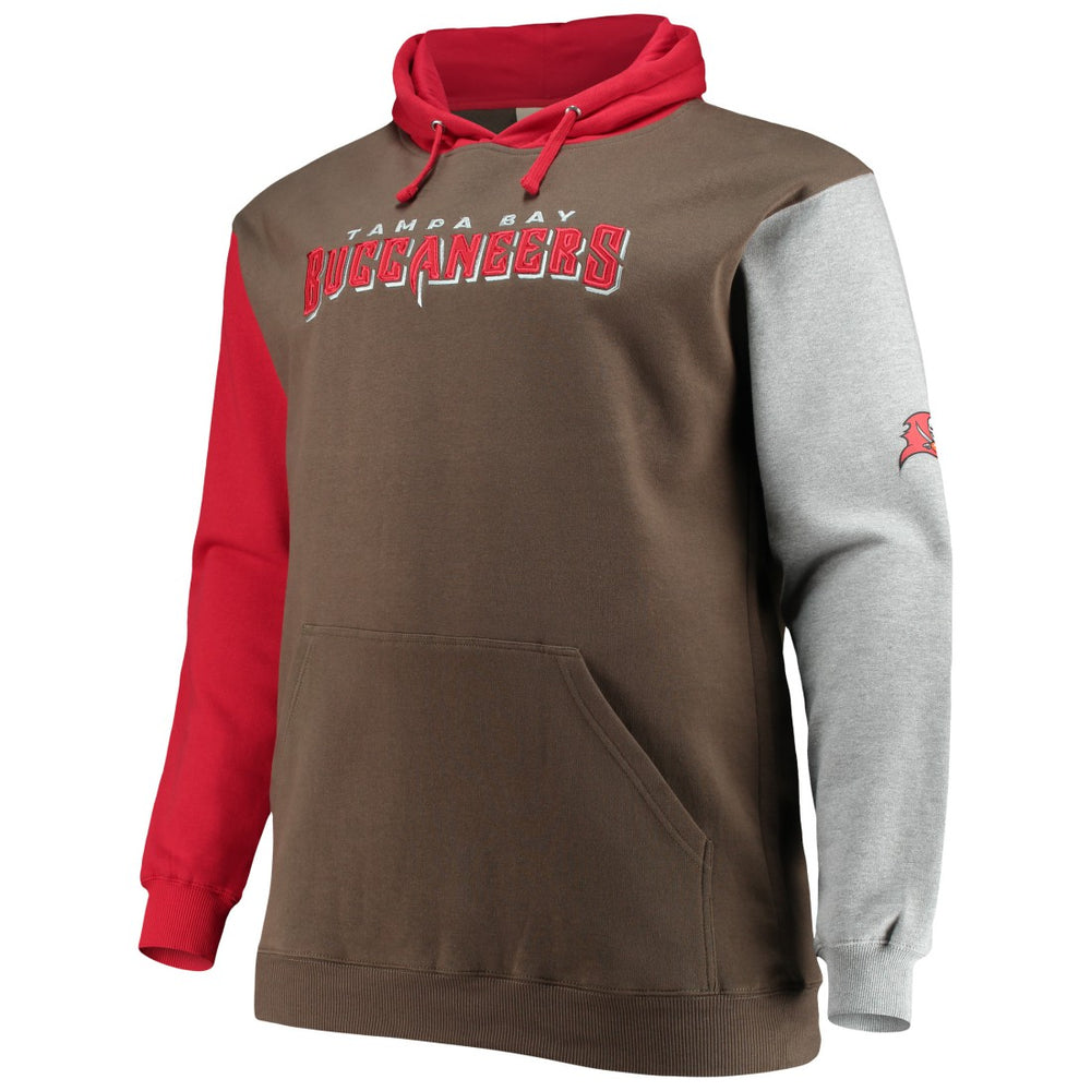 Tampa Bay Buccaneers Big & Tall Pullover Hoodie Red/Black