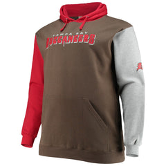 Tampa Bay Buccaneers Big & Tall Pullover Hoodie Red/Black