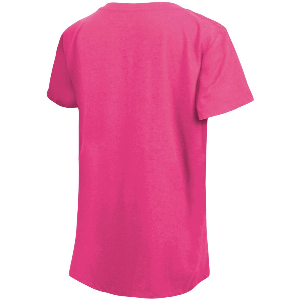 Kansas City Royals New Era Girls Youth Jersey Stars V-Neck T-Shirt - Pink - New Era Online