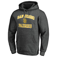 San Diego Padres Heart and Soul Pullover Hoodie - Charcoal - MLB Discount