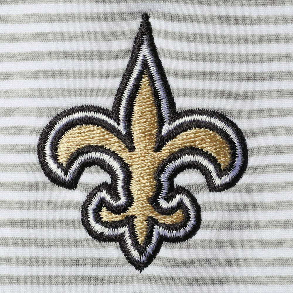 New Orleans Saints Vineyard Vines Women's Sankaty Shep Half-Zip Pullover Top Heather Gray