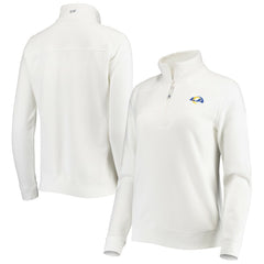 Los Angeles Rams Vineyard Vines Women's Shep Shirt Quarter-Zip Sweatshirt White