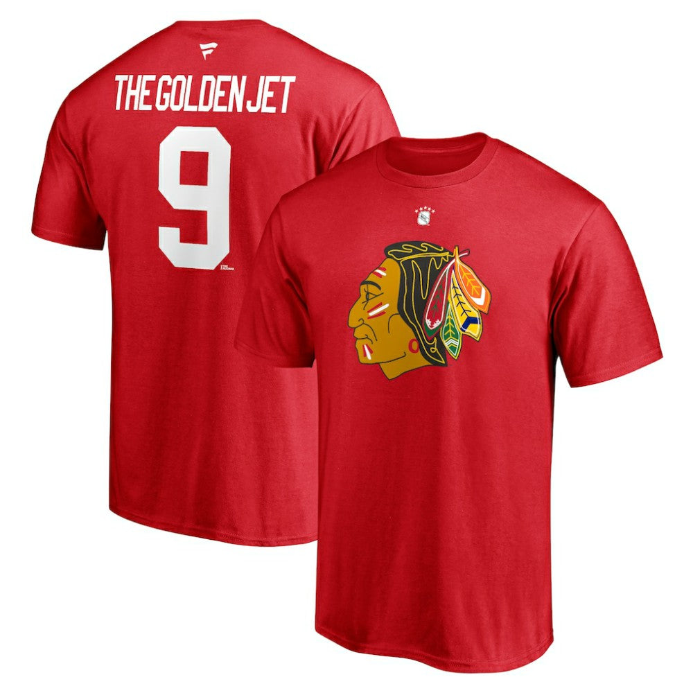 Bobby Hull Chicago Blackhawks Fanatics Authentic Stack Retired Player Nickname & Number T-Shirt - Red - NHL 4240305