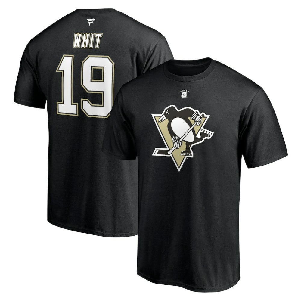 Ryan Whitney Pittsburgh Penguins Fanatics Authentic Stack Retired Player Nickname & Number T-Shirt - Black - NHL 4240310