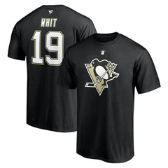 Ryan Whitney Pittsburgh Penguins Fanatics Authentic Stack Retired Player Nickname & Number T-Shirt - Black - NHL 4240310