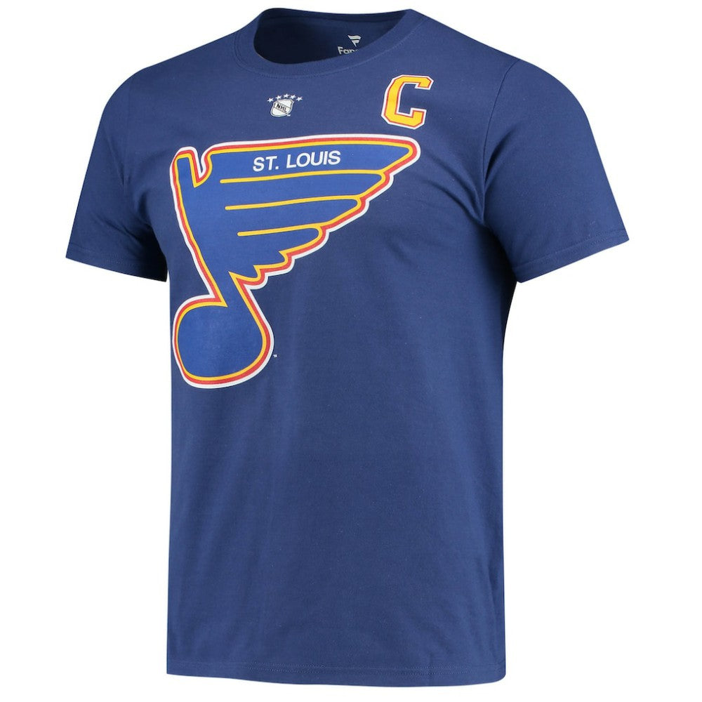Wayne Gretzky St. Louis Blues Fanatics Authentic Stack Retired Player Nickname & Number T-Shirt - Blue - NHL 4240324