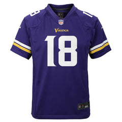 Nike Justin Jefferson Minnesota Vikings Youth Game Jersey Purple