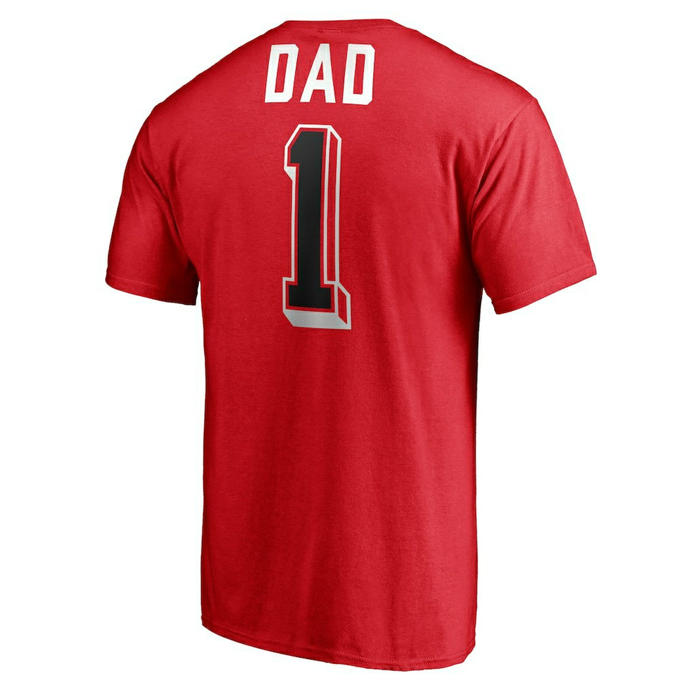 Chicago Bulls Number One Dad T-Shirt Red