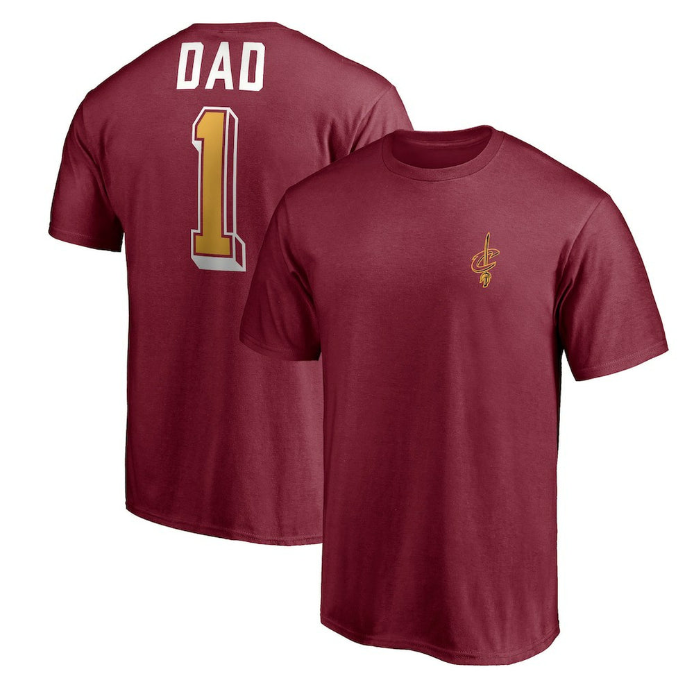 Cleveland Cavaliers Number One Dad T-Shirt Garnet