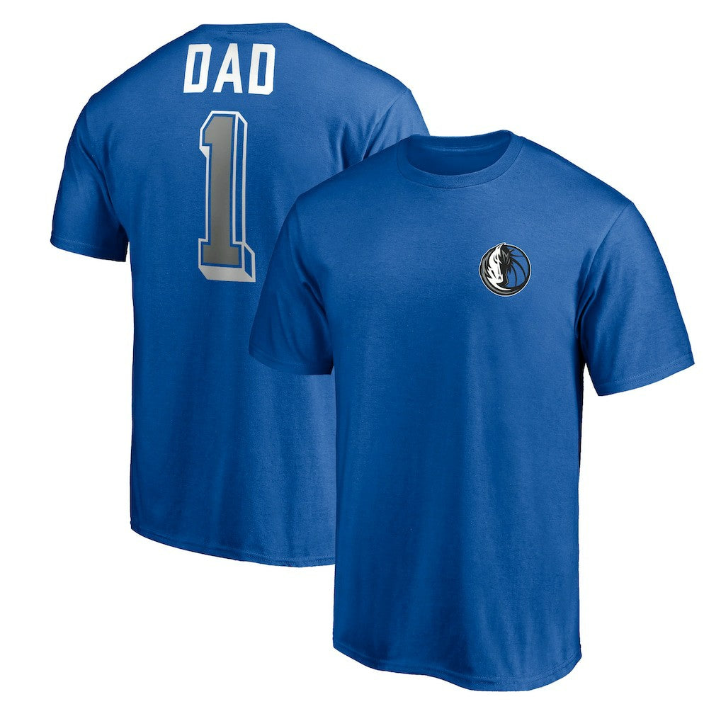 Dallas Mavericks Number One Dad T-Shirt Royal