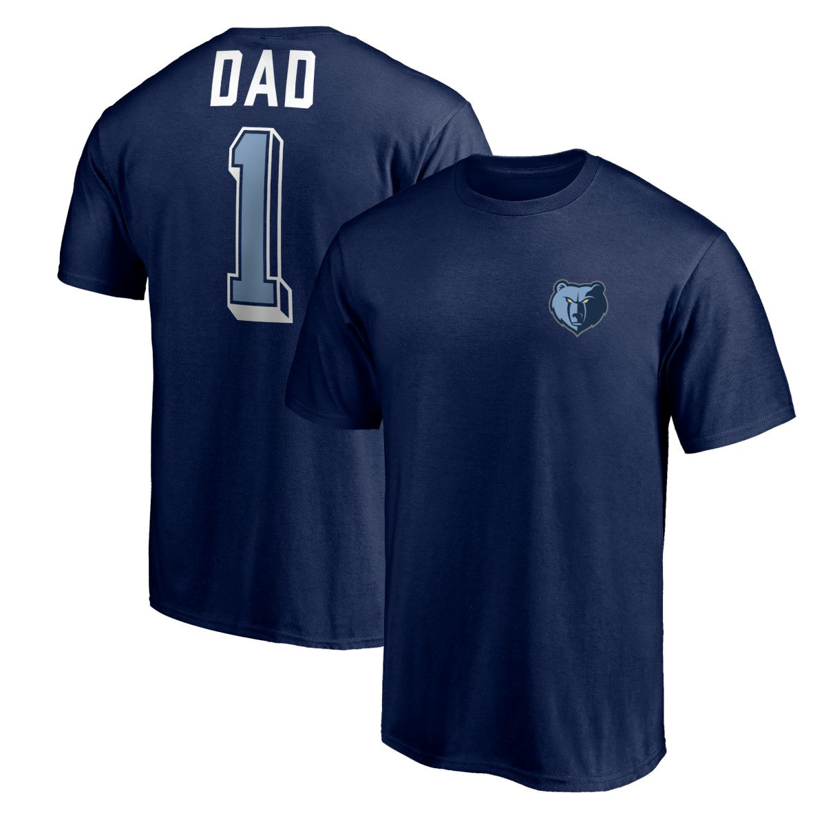 Memphis Grizzlies Number One Dad T-Shirt Navy