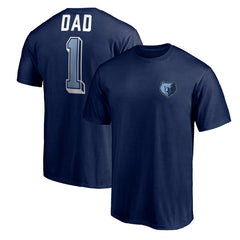 Memphis Grizzlies Number One Dad T-Shirt Navy