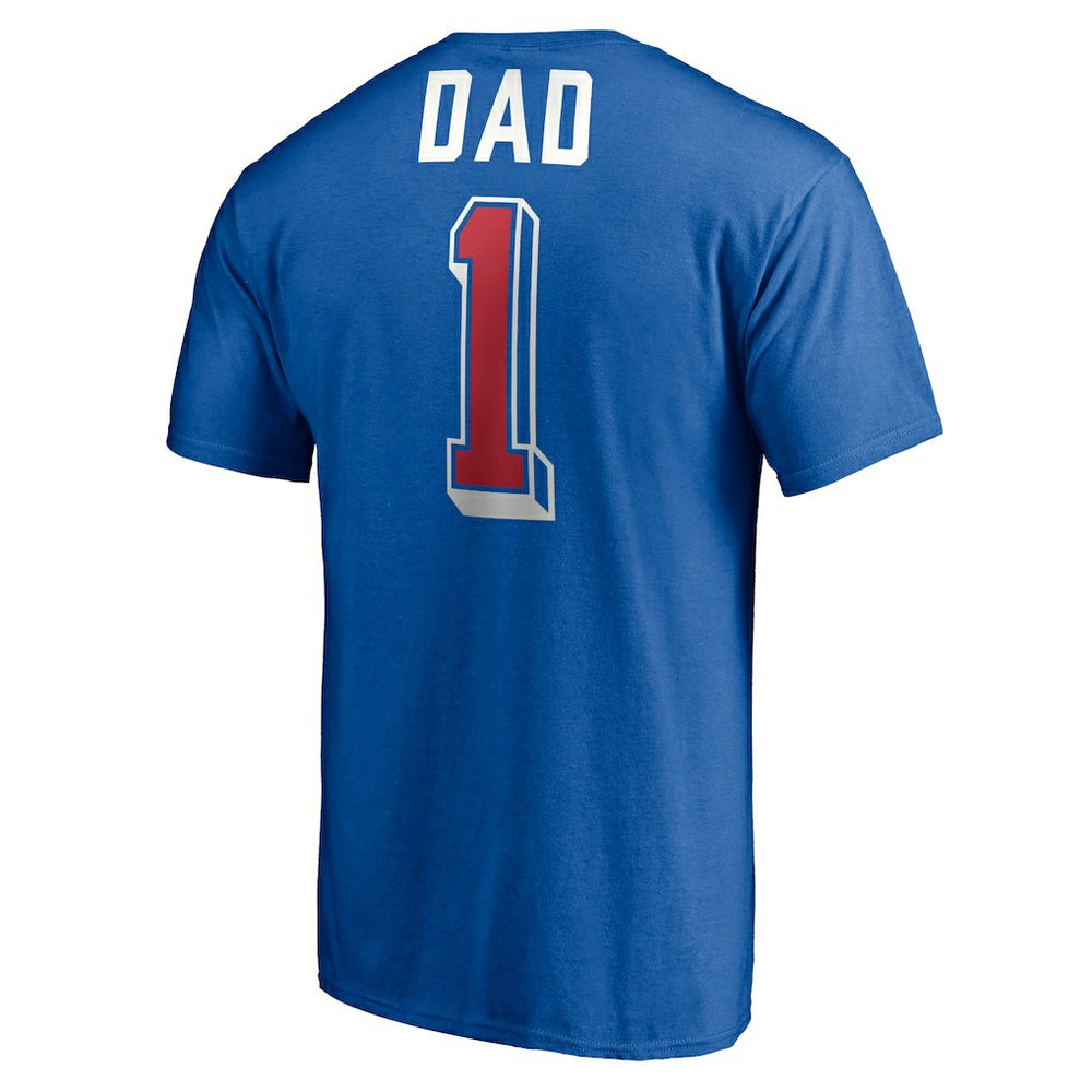 Philadelphia 76ers Number One Dad T-Shirt Royal