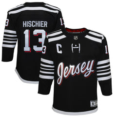 Nico Hischier New Jersey Devils Youth 2021/22 Alternate Premier Player Jersey - Black - NHL 4245540