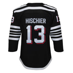 Nico Hischier New Jersey Devils Youth 2021/22 Alternate Premier Player Jersey - Black - NHL 4245540