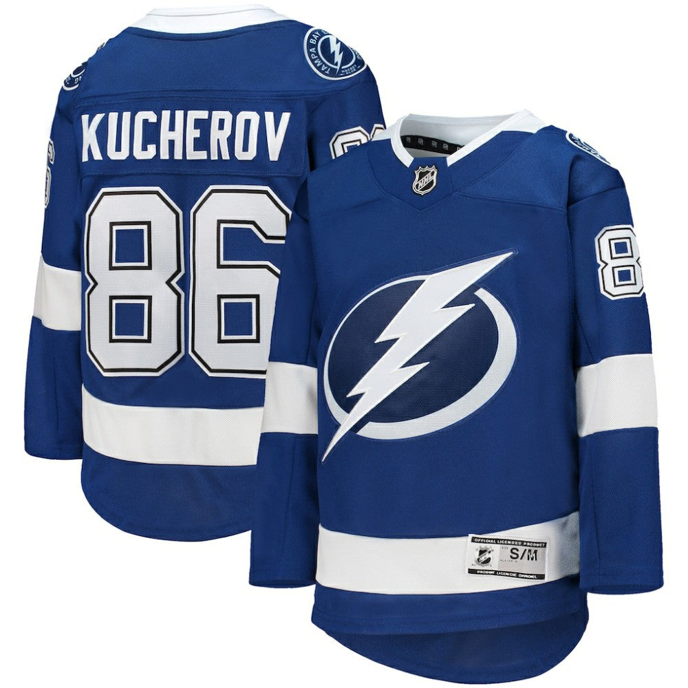 Nikita Kucherov Tampa Bay Lightning Youth Home Premier Player Jersey - Blue - NHL 4245544
