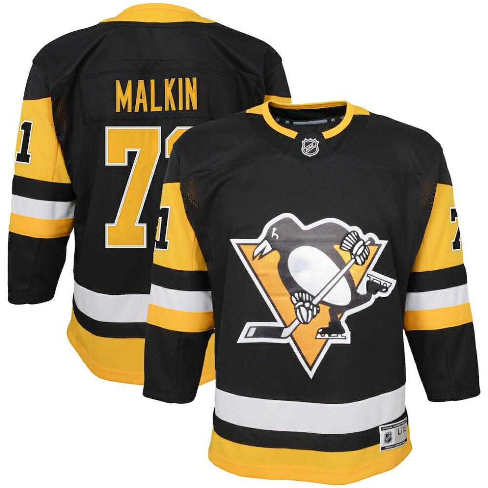 Evgeni Malkin Pittsburgh Penguins Youth Home Premier Player Jersey - Black - NHL 4245545