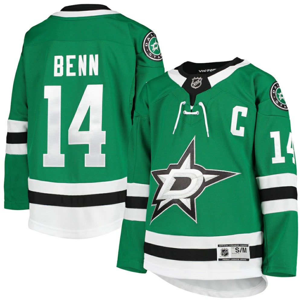 Jamie Benn Dallas Stars Youth Home Premier Player Jersey - Kelly Green - NHL 4245548