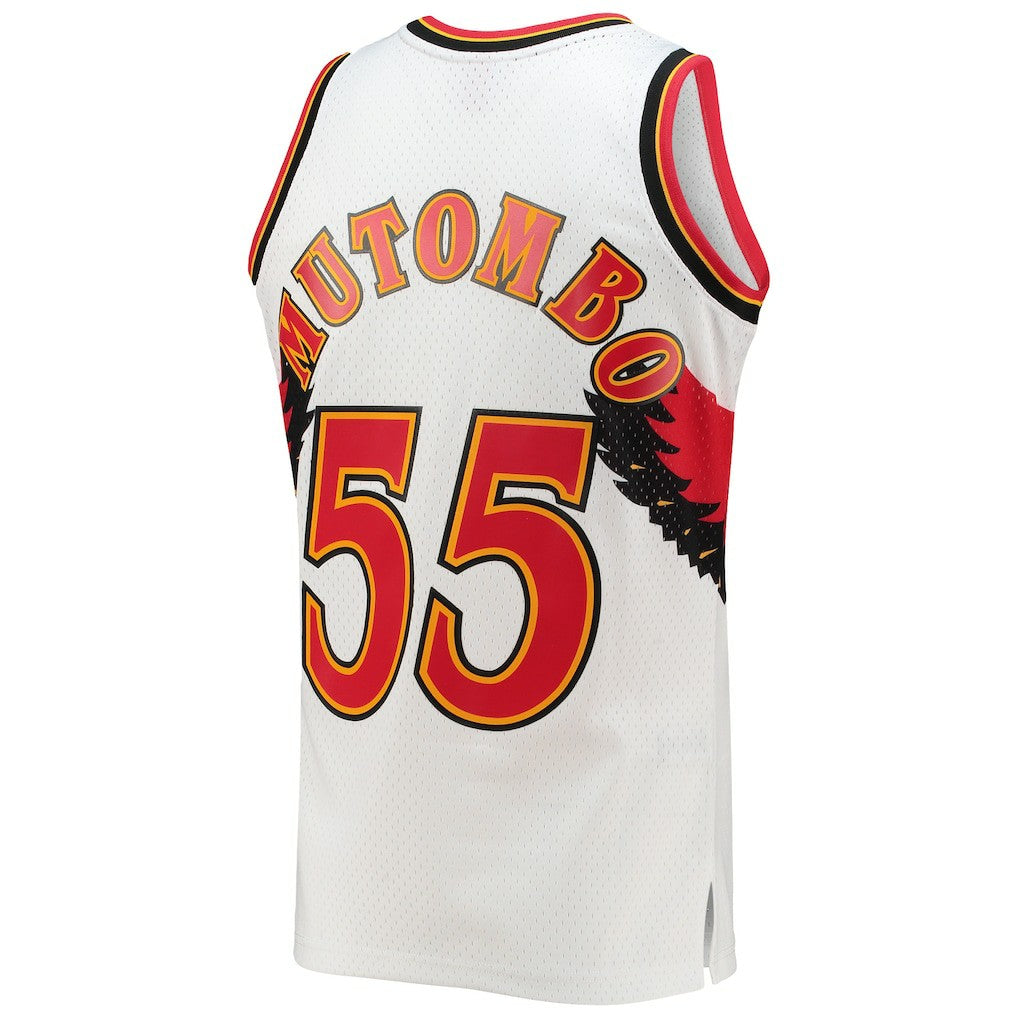 Dikembe Mutombo Atlanta Hawks 1996/97 Hardwood Classics Swingman Jersey White | Mitchell & Ness discount