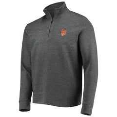 San Francisco Giants Vineyard Vines Saltwater Quarter-Zip Jacket - Charcoal - MLB Lifestyle
