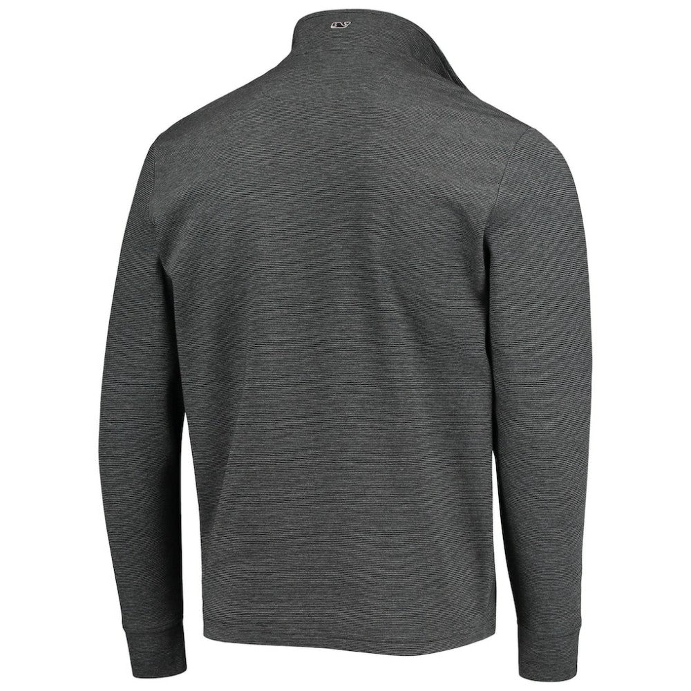 San Francisco Giants Vineyard Vines Saltwater Quarter-Zip Jacket - Charcoal - MLB Lifestyle