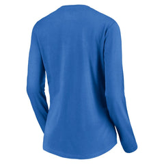 Fanatics Los Angeles Chargers Women's Slogan V-Neck Long Sleeve T-Shirt Powder Blue