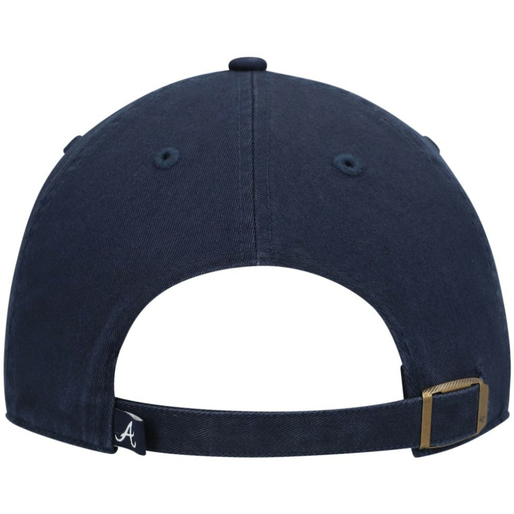Atlanta Braves '47 Youth Team Logo Clean Up Adjustable Hat - Navy - 47 brand Discount