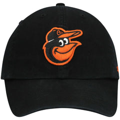 Baltimore Orioles '47 Youth Team Logo Clean Up Adjustable Hat - Black - 47 brand Sale