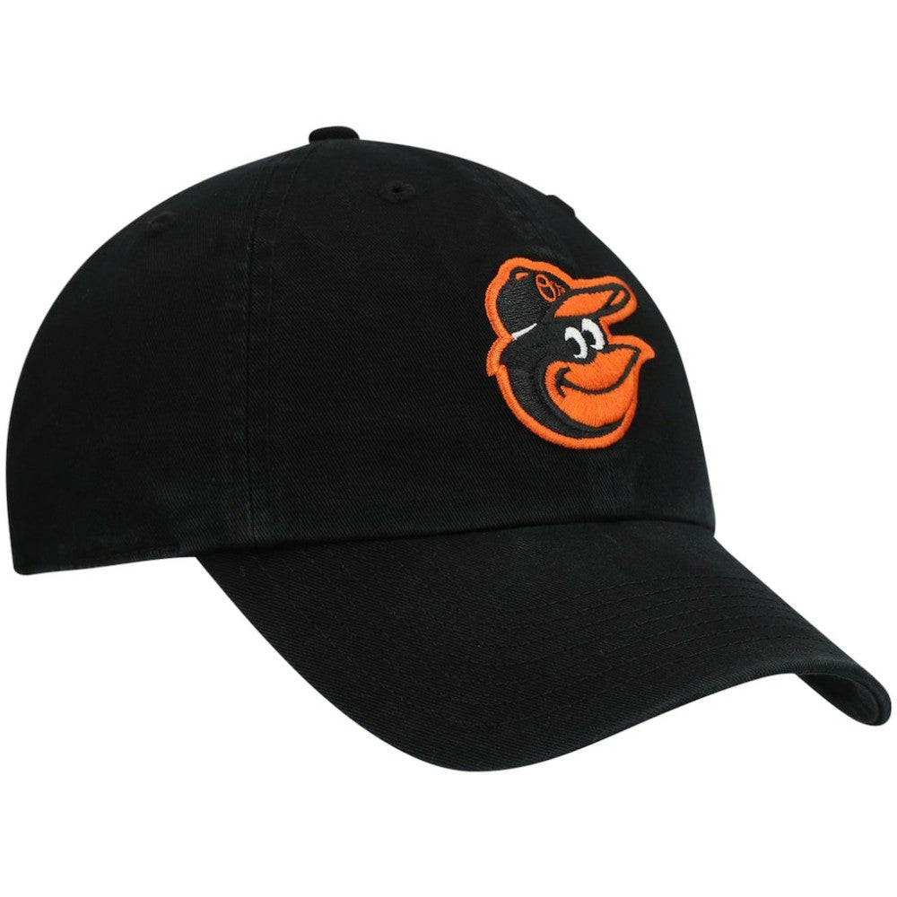 Baltimore Orioles '47 Youth Team Logo Clean Up Adjustable Hat - Black - 47 brand Sale