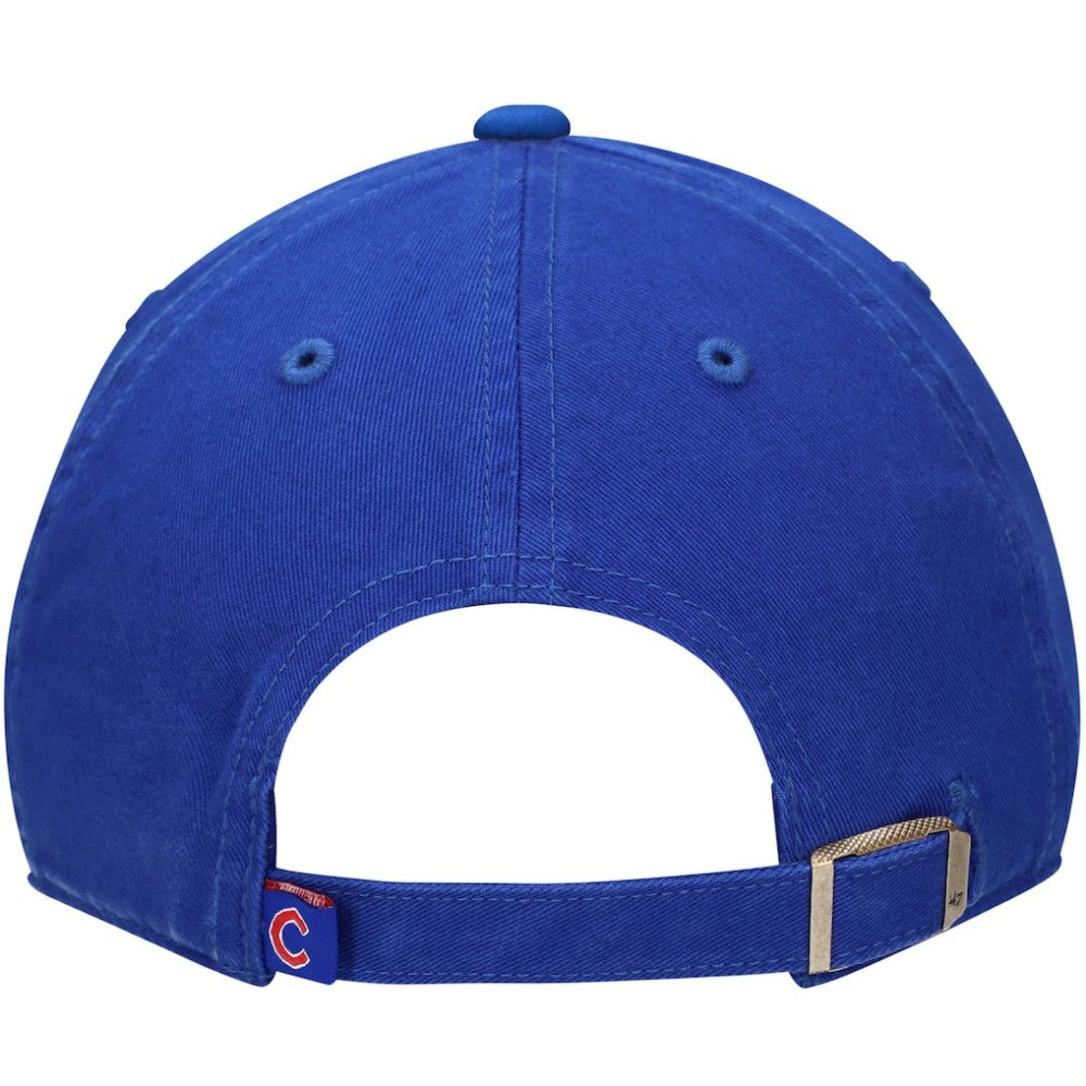Chicago Cubs '47 Youth Team Logo Clean Up Adjustable Hat - Royal - 47 brand Discount