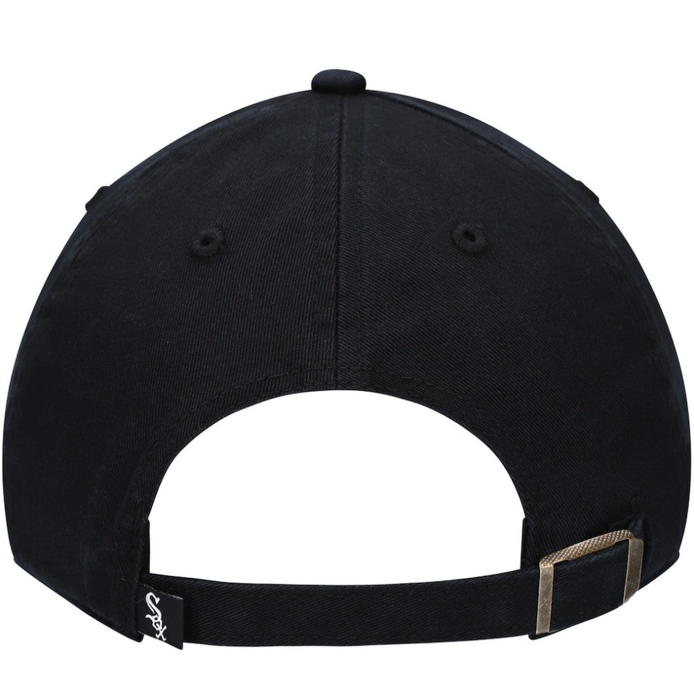 Chicago White Sox '47 Youth Team Logo Clean Up Adjustable Hat - Black - 47 brand Discount