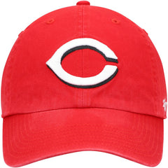 Cincinnati Reds '47 Youth Team Logo Clean Up Adjustable Hat - Red - 47 brand Lifestyle