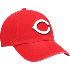 Cincinnati Reds '47 Youth Team Logo Clean Up Adjustable Hat - Red - 47 brand Lifestyle