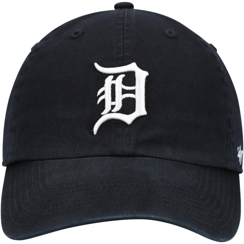 Detroit Tigers '47 Youth Team Logo Clean Up Adjustable Hat - Black - 47 brand Sale