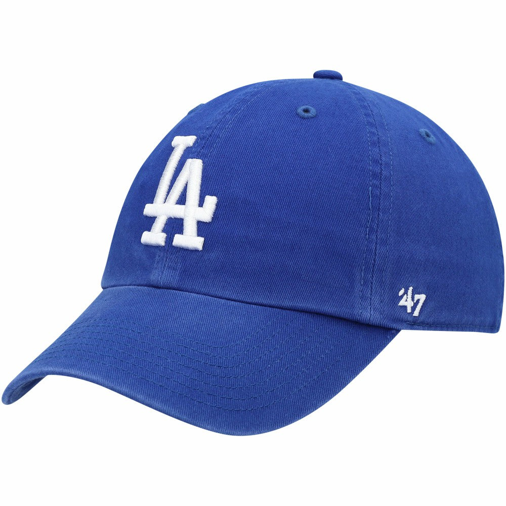 Los Angeles Dodgers '47 Youth Team Logo Clean Up Adjustable Hat - Royal - 47 brand Sale