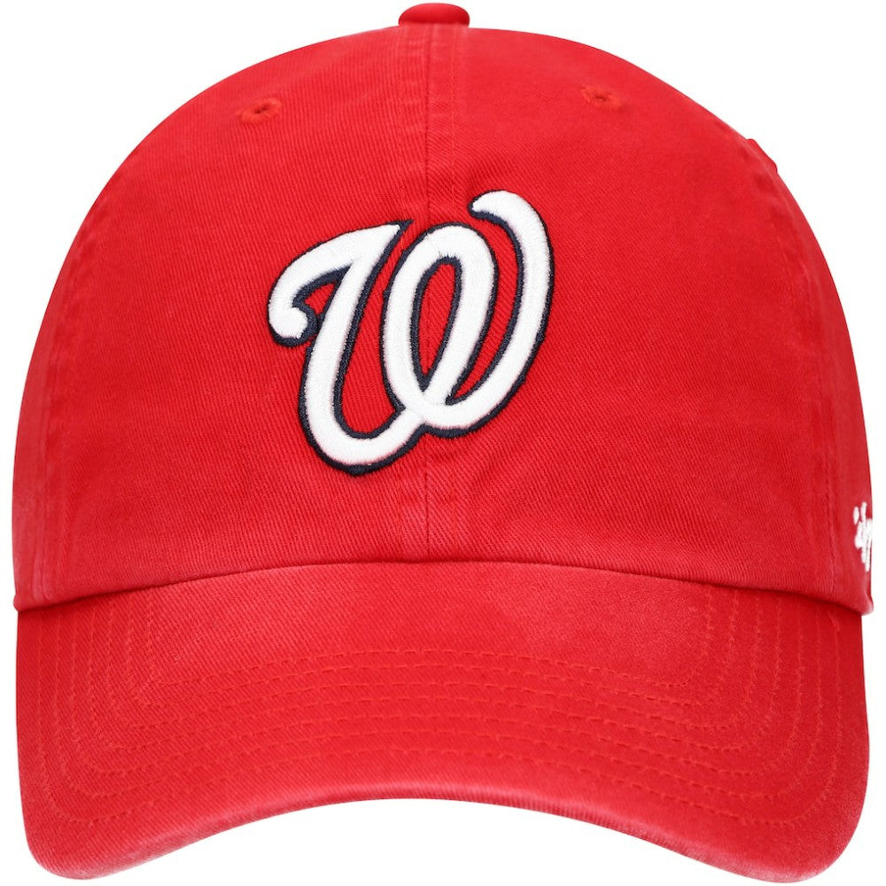 Washington Nationals '47 Youth Team Logo Clean Up Adjustable Hat - Red - 47 brand Online
