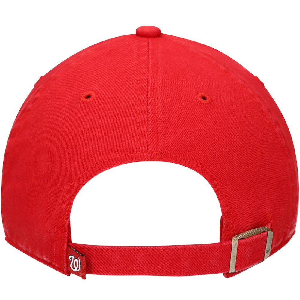 Washington Nationals '47 Youth Team Logo Clean Up Adjustable Hat - Red - 47 brand Online