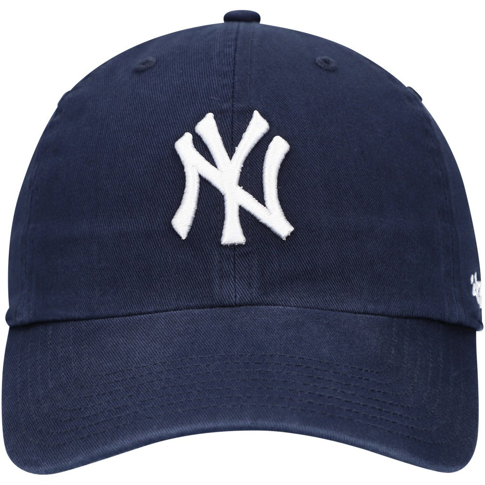 New York Yankees '47 Youth Team Logo Clean Up Adjustable Hat - Navy - 47 brand Online