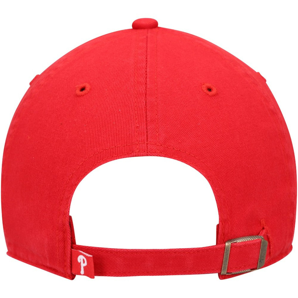 Philadelphia Phillies '47 Youth Team Logo Clean Up Adjustable Hat - Red - 47 brand Discount