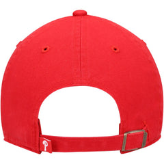 Philadelphia Phillies '47 Youth Team Logo Clean Up Adjustable Hat - Red - 47 brand Discount