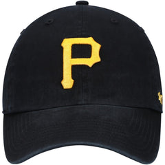Pittsburgh Pirates '47 Youth Team Logo Clean Up Adjustable Hat - Black - 47 brand Online