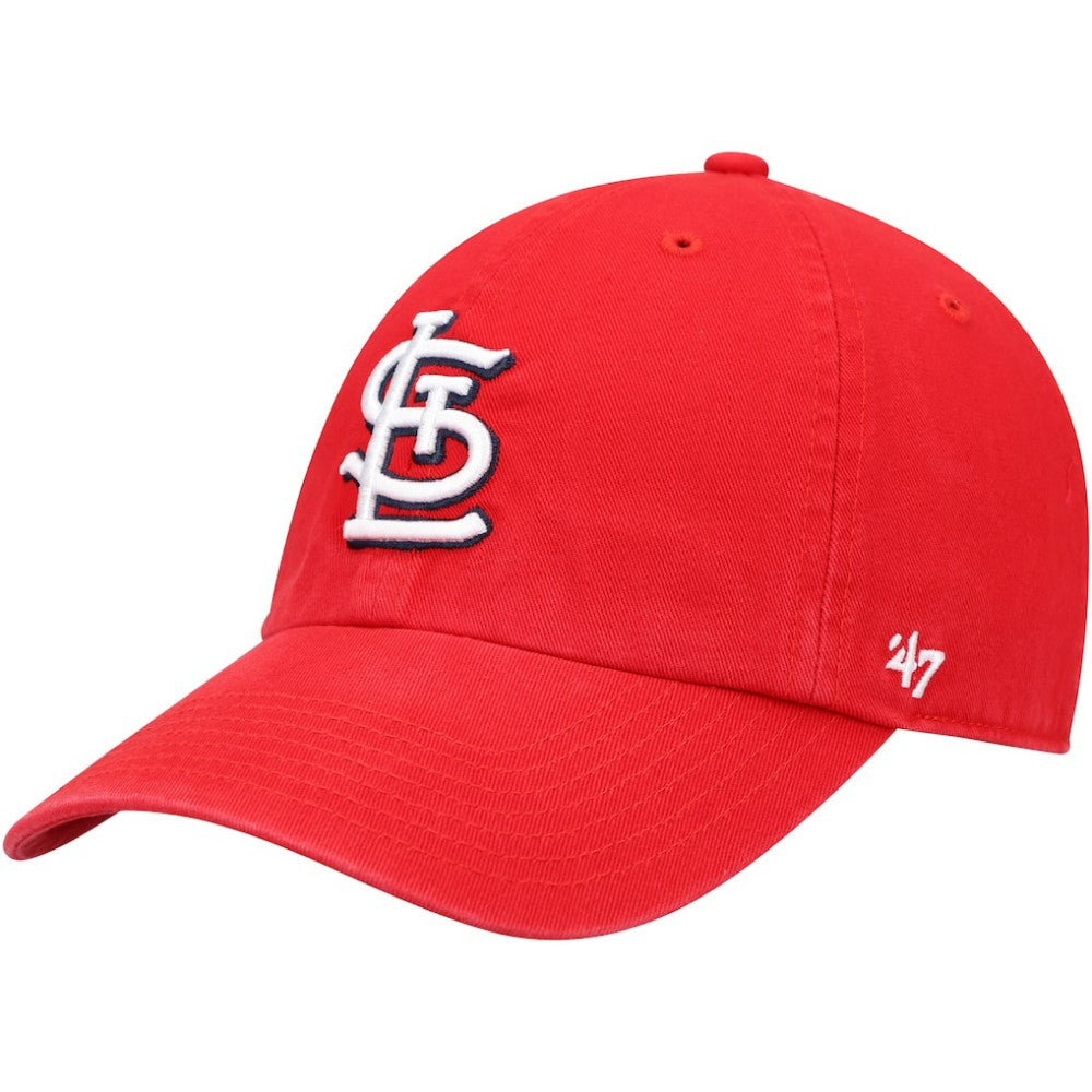 St. Louis Cardinals '47 Youth Team Logo Clean Up Adjustable Hat - Red - 47 brand Lifestyle
